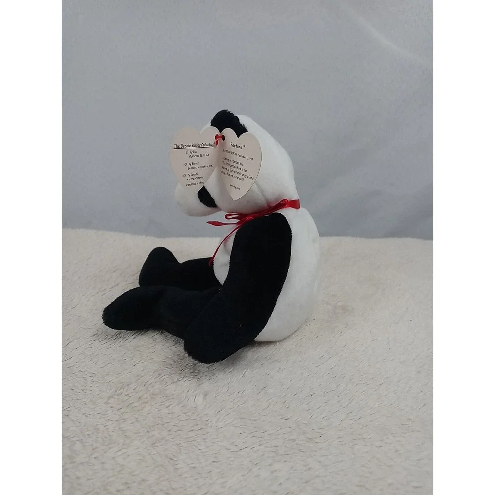 Ty‎ Beanie Baby Fortune The Panda Bear 1997 Panda Bean Bag Plush Stuffed Animal